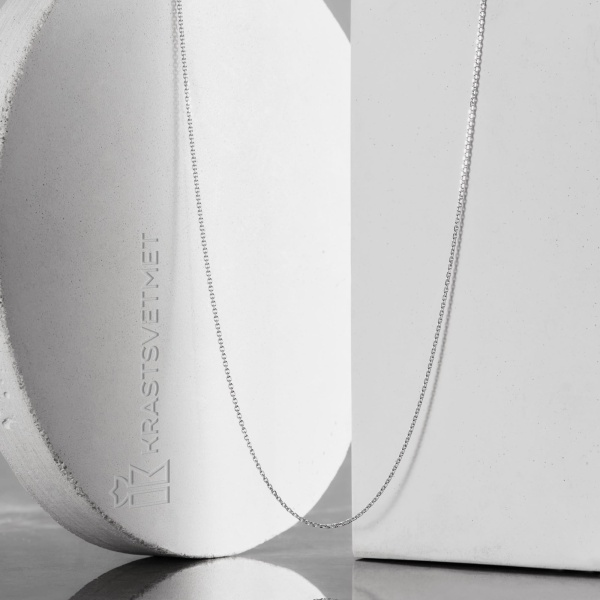 Цепь из белого золота 585, плетение «Якорь»